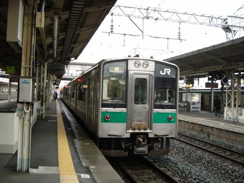 黒磯駅で